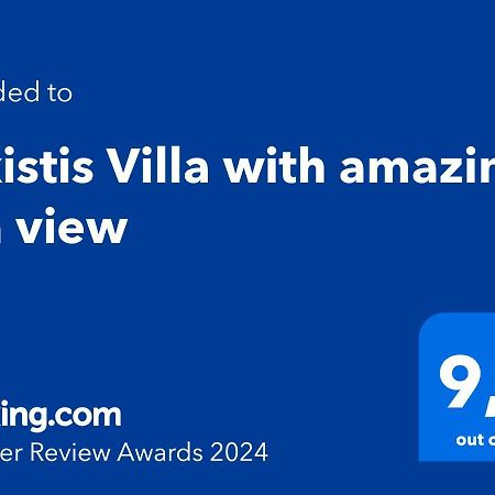 Maroulás Alkistis Villa With Amazing Sea View מראה חיצוני תמונה