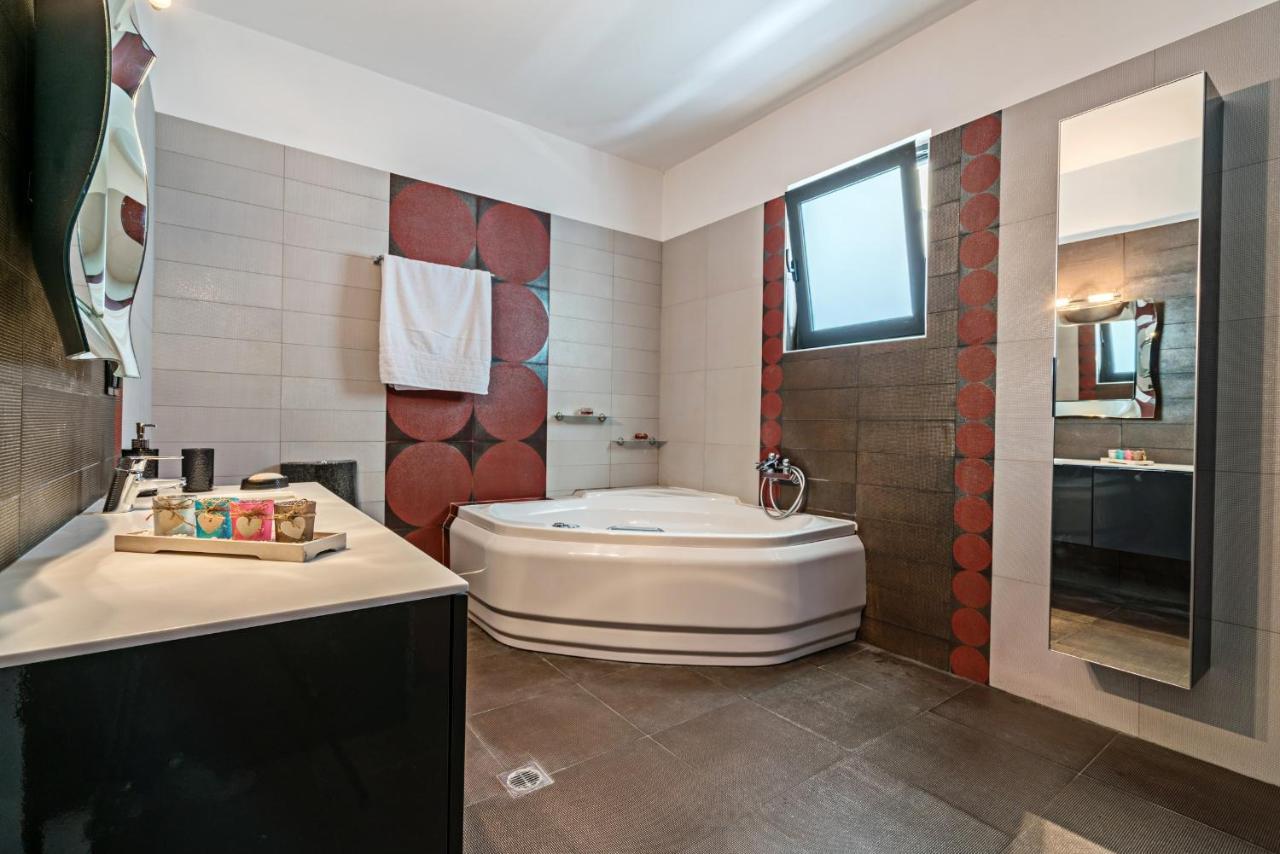 Maroulás Alkistis Villa With Amazing Sea View מראה חיצוני תמונה