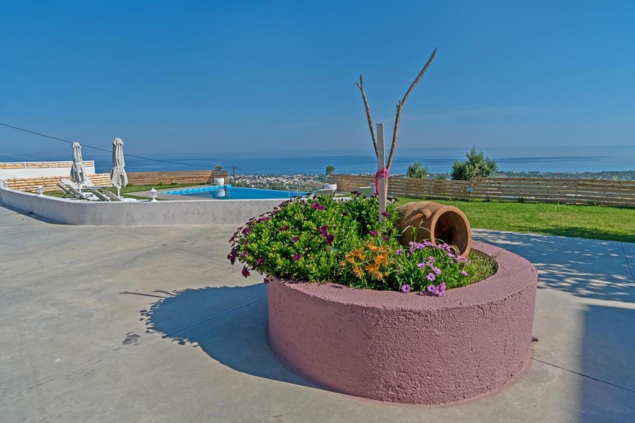 Maroulás Alkistis Villa With Amazing Sea View מראה חיצוני תמונה