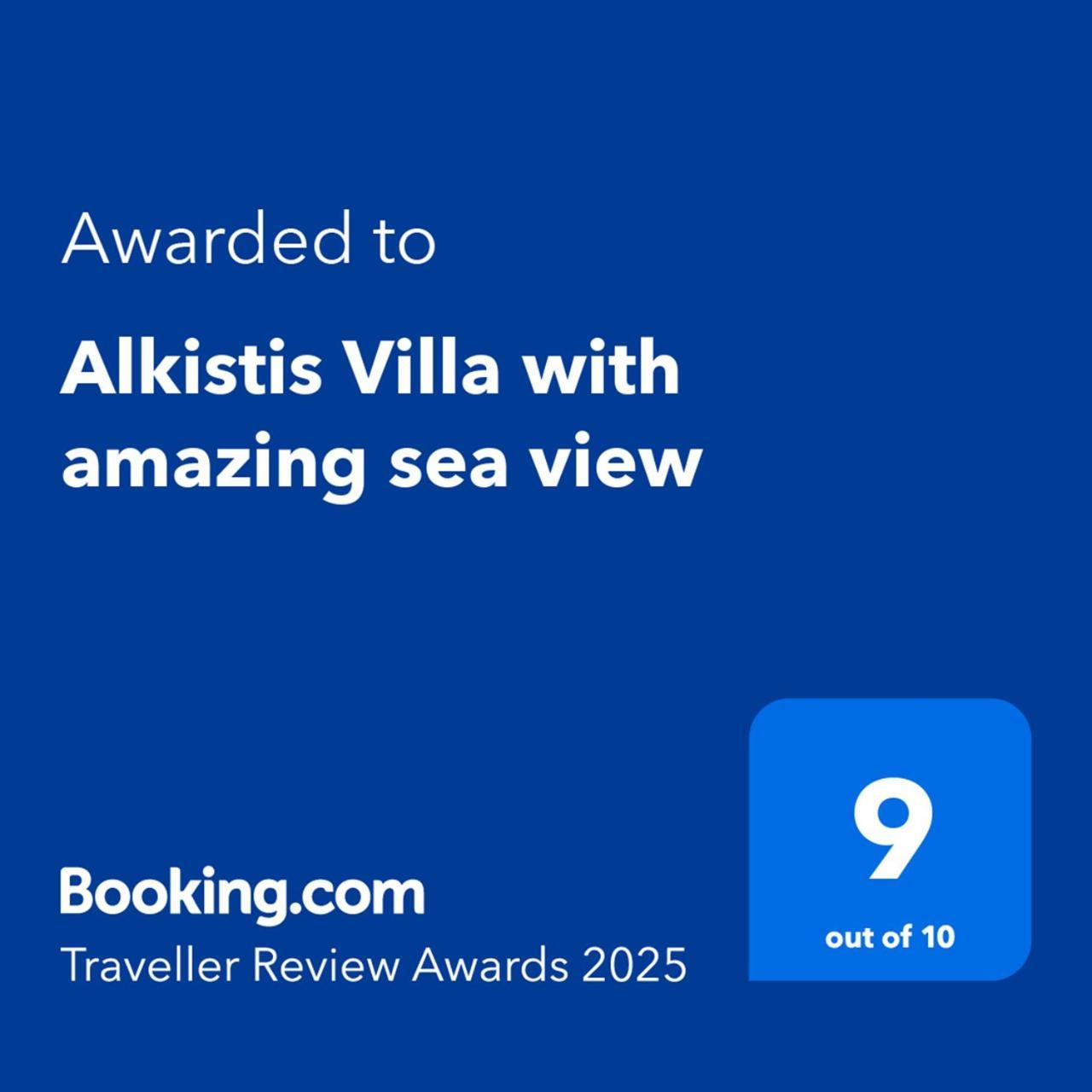 Maroulás Alkistis Villa With Amazing Sea View מראה חיצוני תמונה